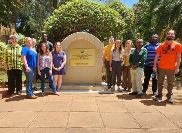 Students visiting JOOUST with ECU’s Dr. Christine Pappas and Dr. Shirley Mixon