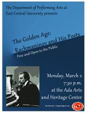 ECU presents “The Golden Age: Rachmaninov and His Poets”