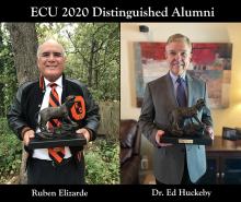 ECU honors Elizarde, Huckeby as 2020 Distinguished Alumni