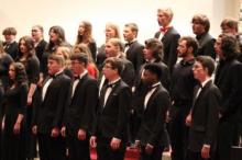 The East Central University Chorale perform at St. Joseph’s Catholic Church for the fall performance. ECU Showtime and Chorale will perform 7:30 p.m. Monday, April 24 at St. Joseph Catholic Church in Ada. 