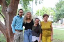 pictured are (from left) Nathan Fountain, Allison Edwards, Deborah Thornton and Dr. Mara Sukholutskaya