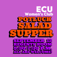 ECU Women's Club Potluck Salad Supper