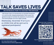 Talk Saves Lives Flyer