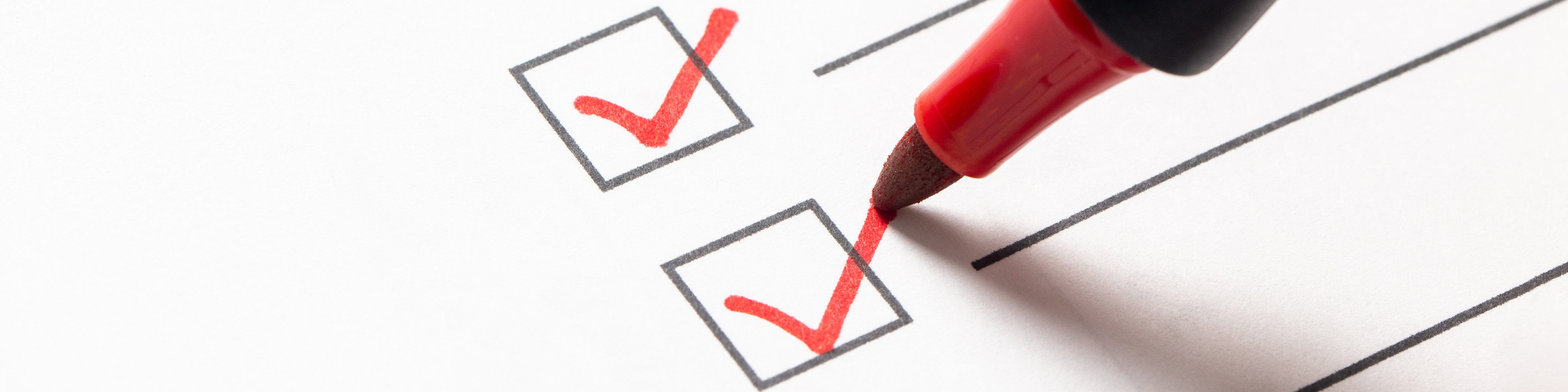 Checklist banner