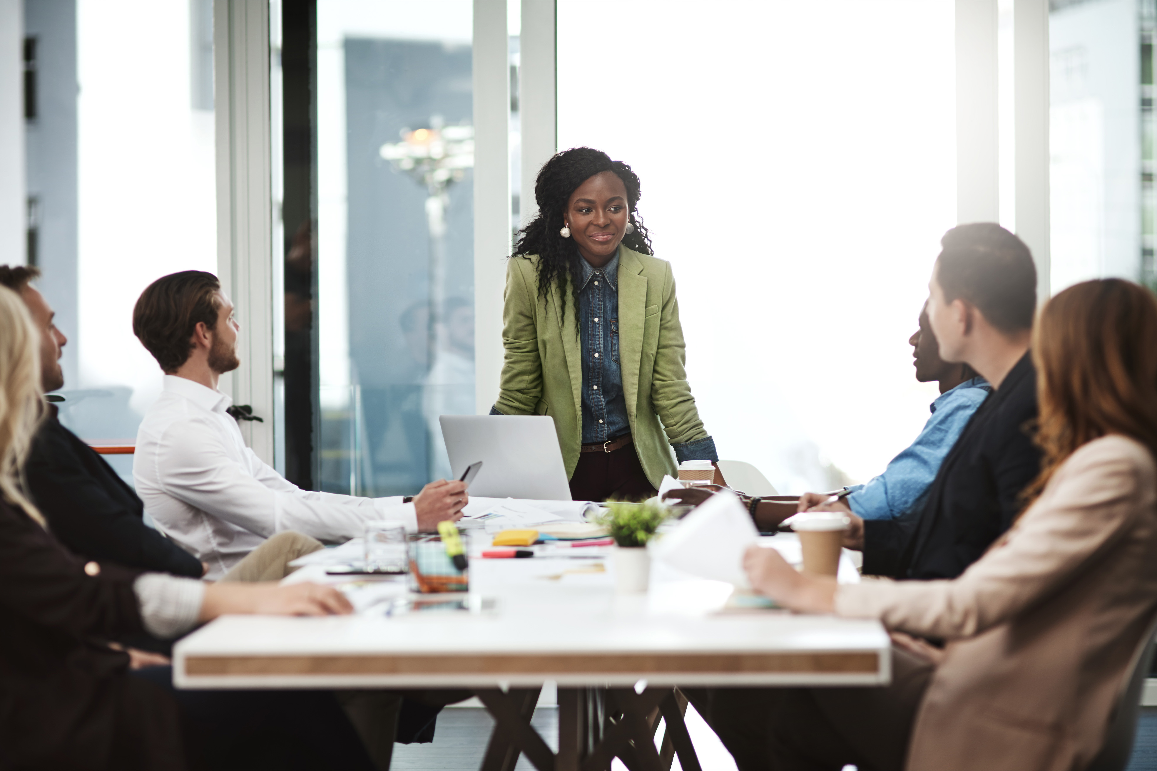 People in a meeting