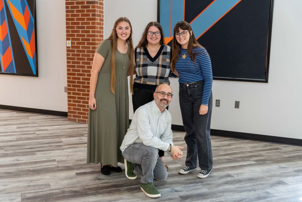 ECU's Originals editors with faculty advisor
