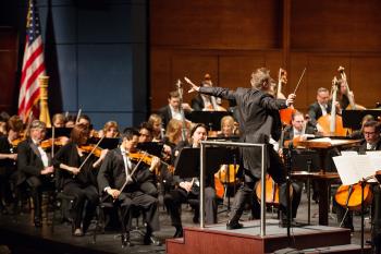 View of O K C Philharmonic in concert