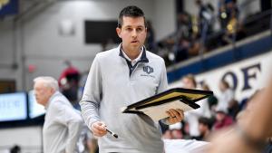 Daniel Wheeler shown on the sidelines at a U C O game