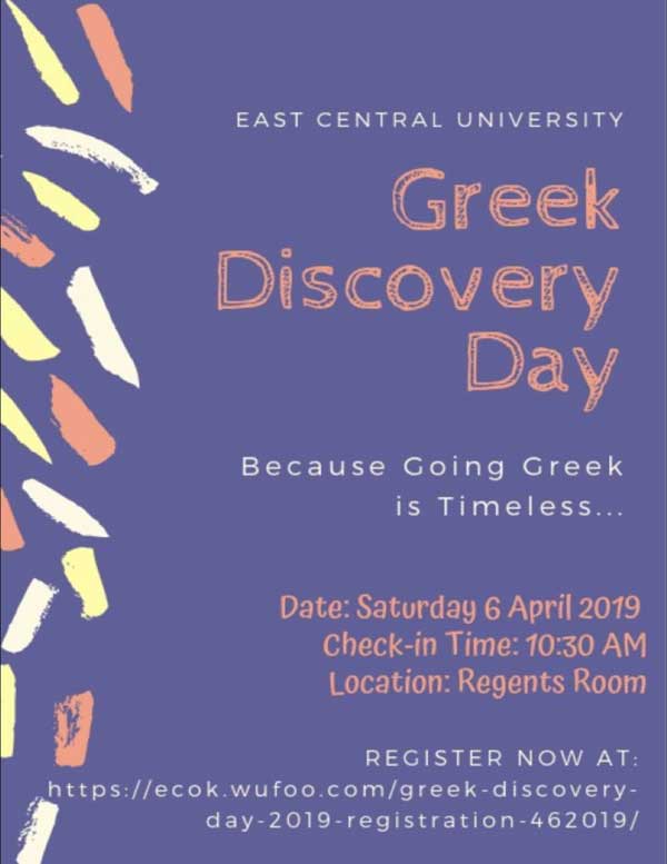 Greek Discovery Day Graphical Flyer