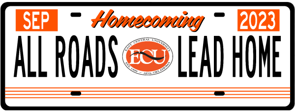 ECUHomecomingPLateWhite