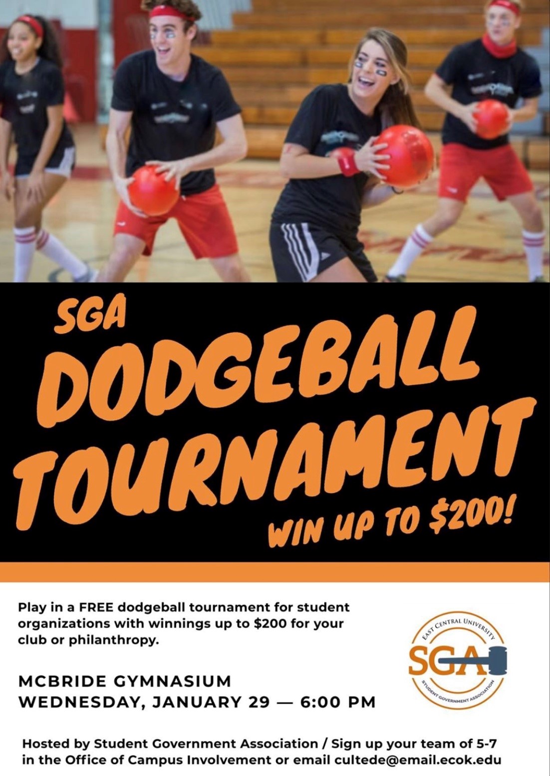 Student Government Association Dodgeball Tournament East Central