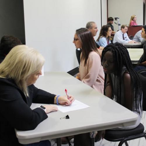 Stonecipher School of Business Delta Mu Delta Induction 