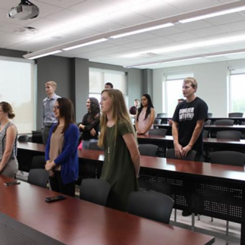 Stonecipher School of Business Delta Mu Delta Induction 