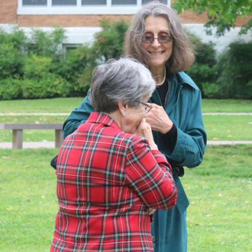 Bench dedication for Carlotta Lockmiller. 5/9/2019