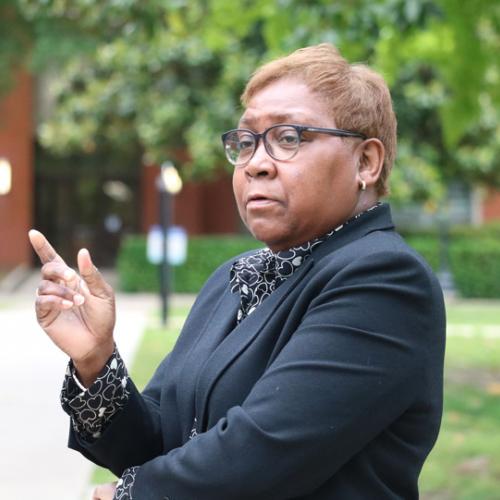 Bench dedication for Carlotta Lockmiller. 5/9/2019