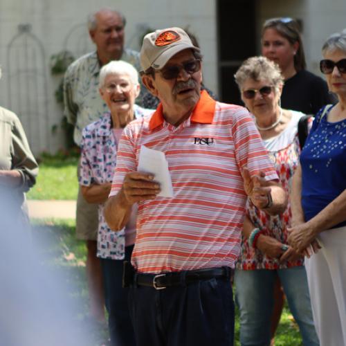 Bench Dedication for Dr. Jack Paschall. 6/25/19