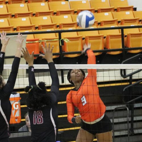 East Central University's Halloween volleyball game against Southern Nazarene.