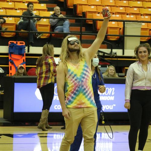 East Central University's Halloween volleyball game against Southern Nazarene.