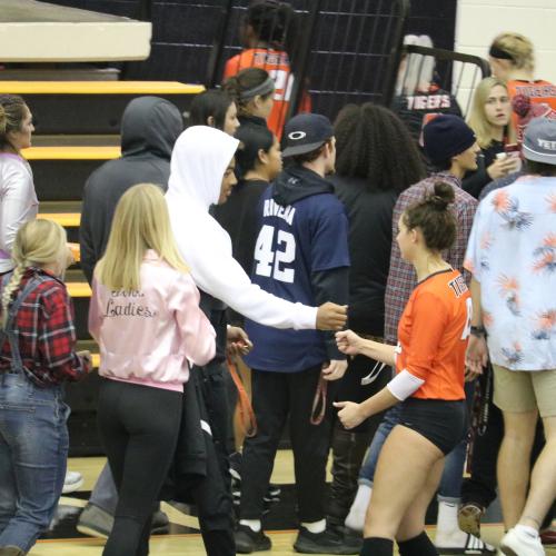 East Central University's Halloween volleyball game against Southern Nazarene.