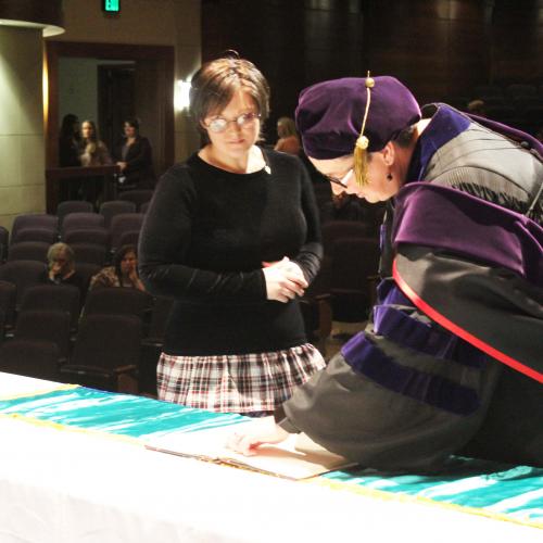 Alpha Chi Induction Ceremony