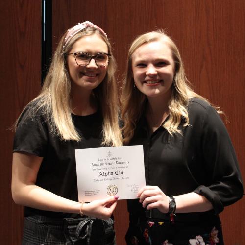 Alpha Chi Induction Ceremony