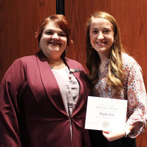 Alpha Chi Induction Ceremony