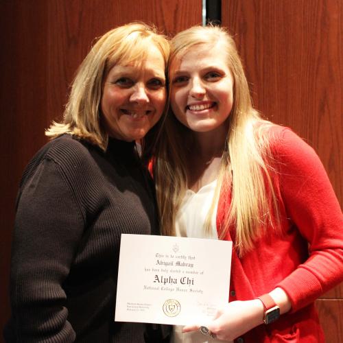 Alpha Chi Induction Ceremony