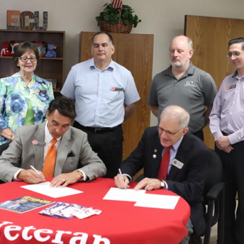 ECU Veterans Upward Bound Memorandum of Understanding Signing