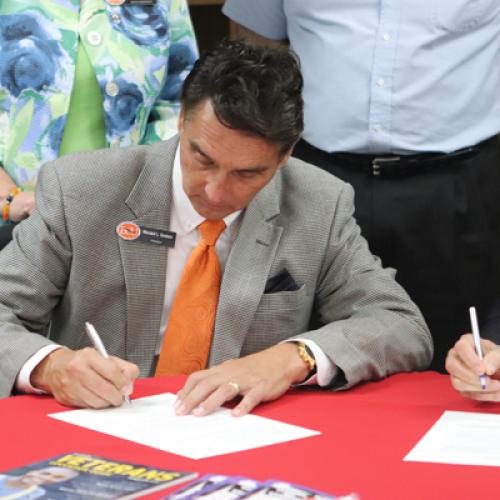 ECU Veterans Upward Bound Memorandum of Understanding Signing