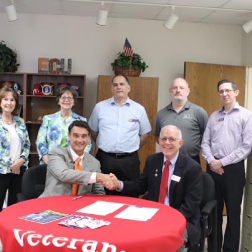 ECU Veterans Upward Bound Memorandum of Understanding Signing