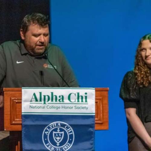 Alpha Chi National Honor Society Induction