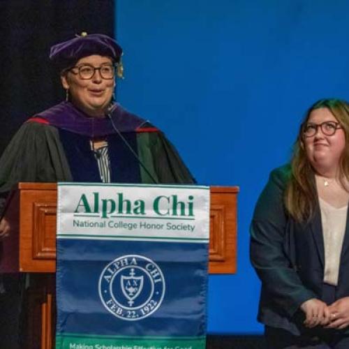 Alpha Chi National Honor Society Induction