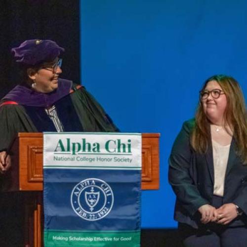 Alpha Chi National Honor Society Induction