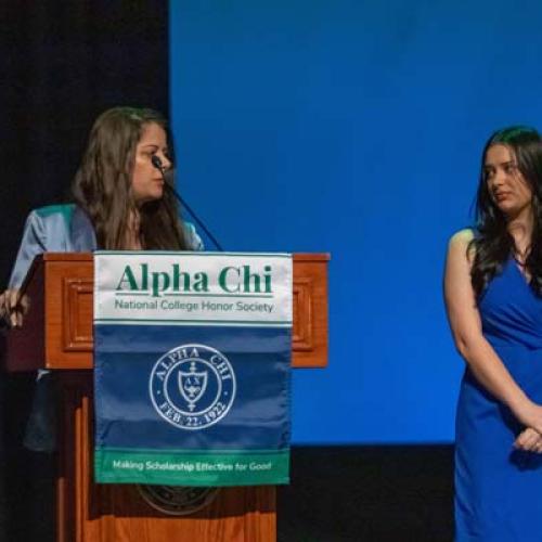 Alpha Chi National Honor Society Induction