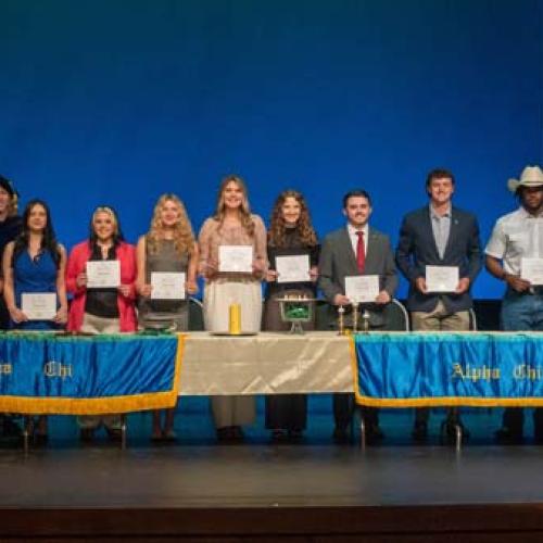 Alpha Chi National Honor Society Induction