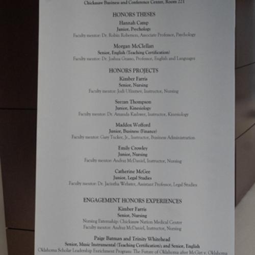 Honors Showcase