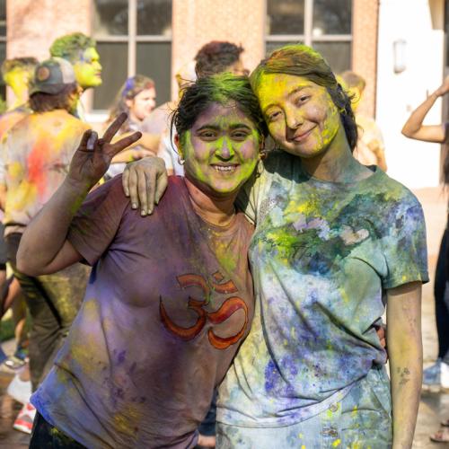 ECU students celebrate Holi.