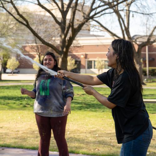ECU students celebrate Holi.