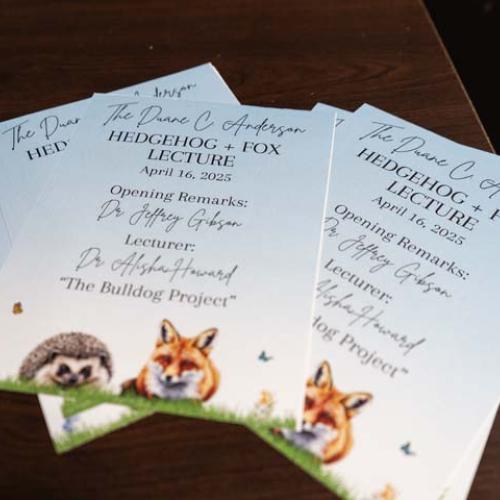 Hedgehog + Fox Lecture 2025 Photo