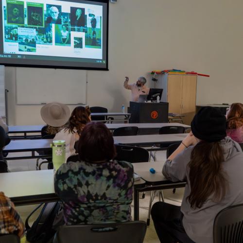 Dr. Robert Bailey lectured about his new book at the 2025 Lockmiller Art History Lecture.