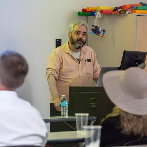 Dr. Robert Bailey lectured about his new book at the 2025 Lockmiller Art History Lecture.