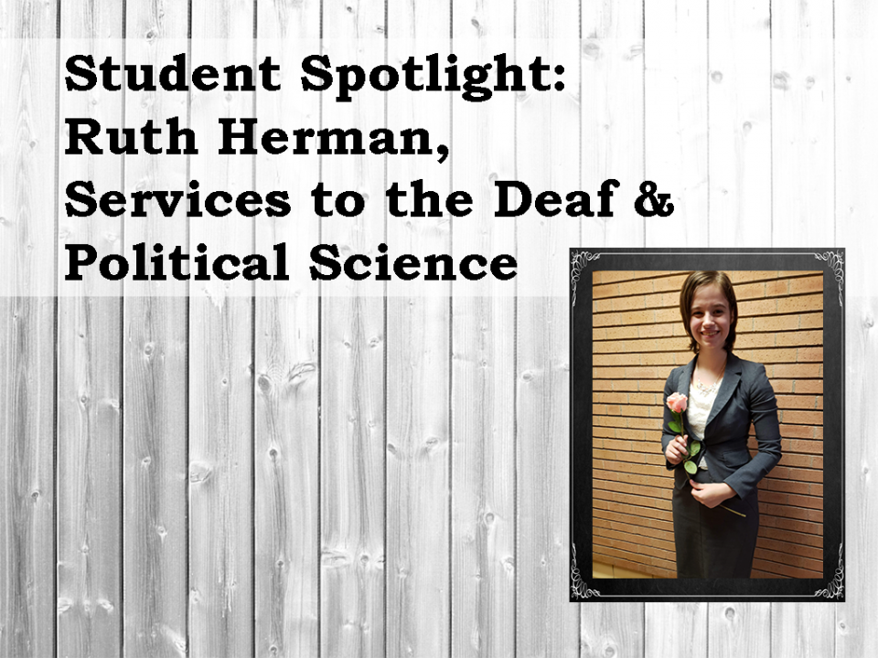 Student Spotlight, Ruth Herman