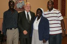 Sister Rosemary with Hargrave, Kirabira and Mugabi