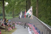 photo of Vietnam war memorial wall