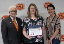 Olivia Robertson receives Bret D. Isenhower Scholarship