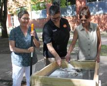 Dr. Holly Jones with other faculty