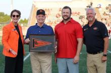 ECU honors Crabtree family for video scoreboard contribution