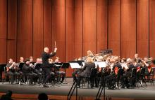 ECU Brass Band performs concert.