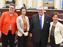 ECU student delivers remarks at state Capitol