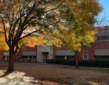 Faust Hall during Fall